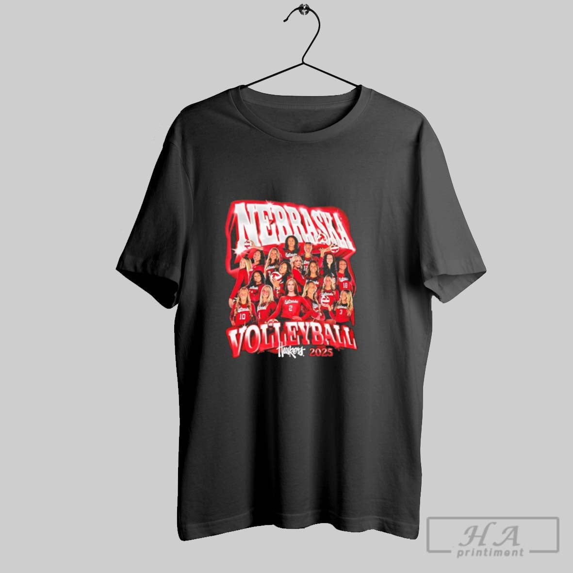 Official Nebraska Huskers Volleyball Team 2025 Collage