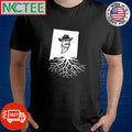 Official New Mexico map tree roots State University Logo shirt