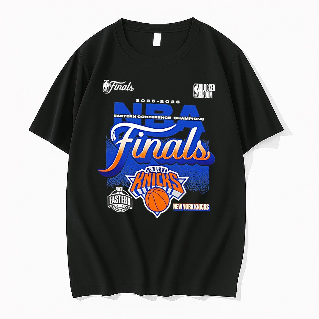 Official New York Knicks Basketball 2025 2026 Nba Eastern Conference Champions Final T Shirts