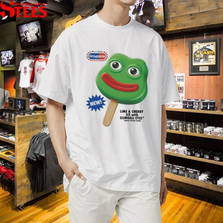 Nick Fuentes Groypsicle Lime And Cherry Ice With Gumball Eyes T-shirts