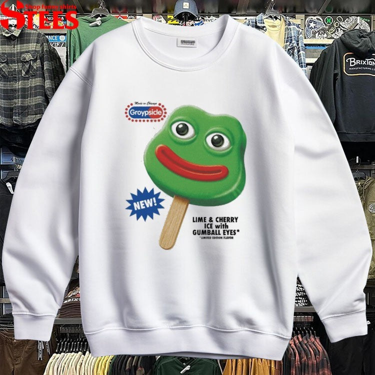 Nick Fuentes Groypsicle Lime And Cherry Ice With Gumball Eyes T-shirts
