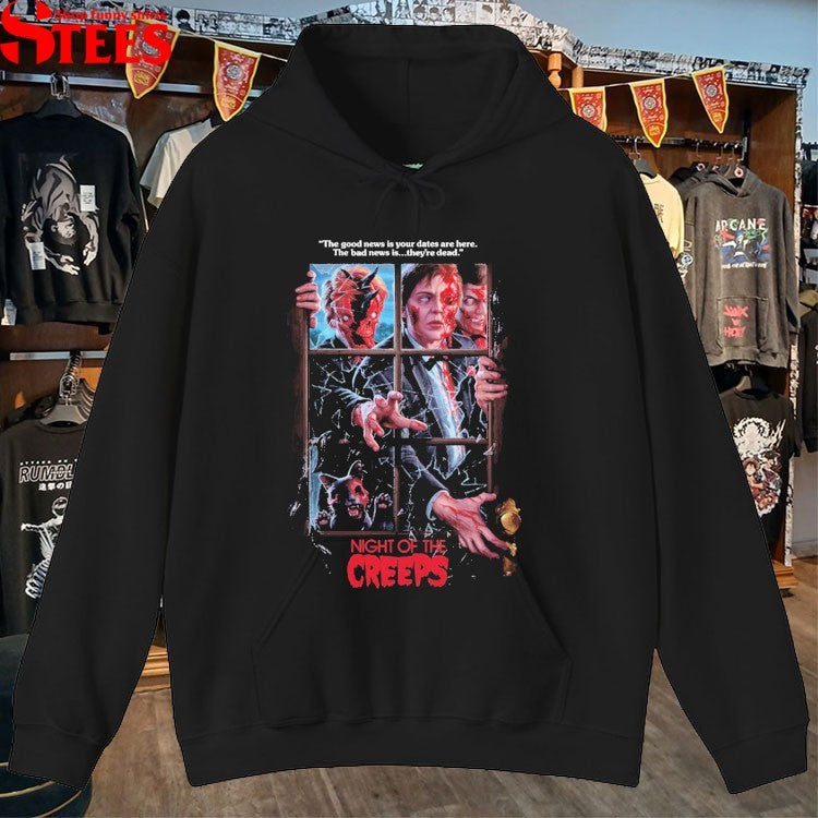 Night Of The Creeps The Good News Is Your Dates Are Here The Bad News Is They’re Dead 40th Anniversary T-shirts