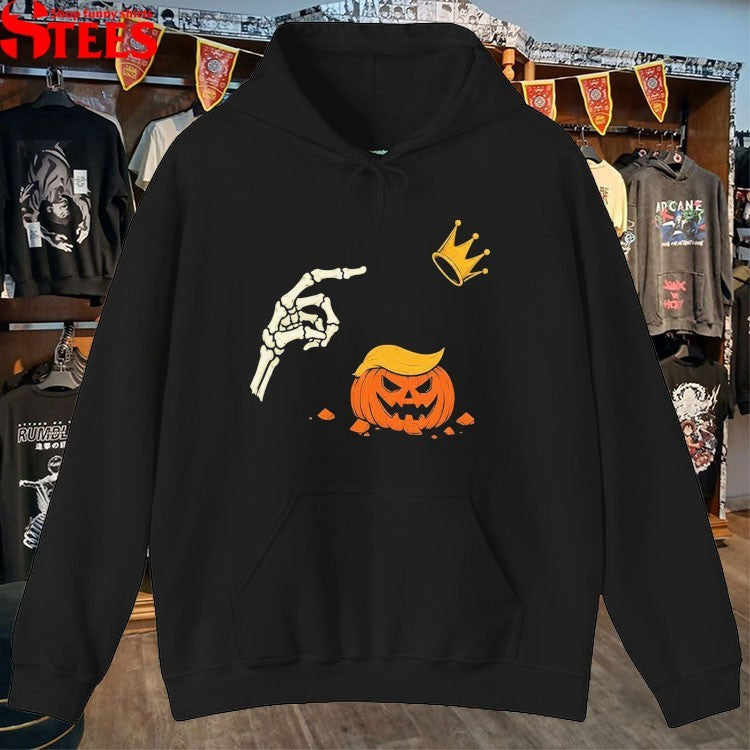 No Kings Pumpkin Skeleton Trump Halloween T-shirts