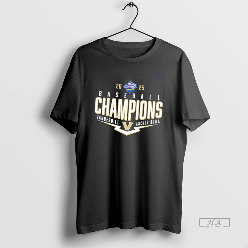 Official Ogrj9cse Vanderbilt Commodores Anchor Down 2025 Sec Baseball Tournament Champions T-Shirts, Hoodie, Sweatshirt