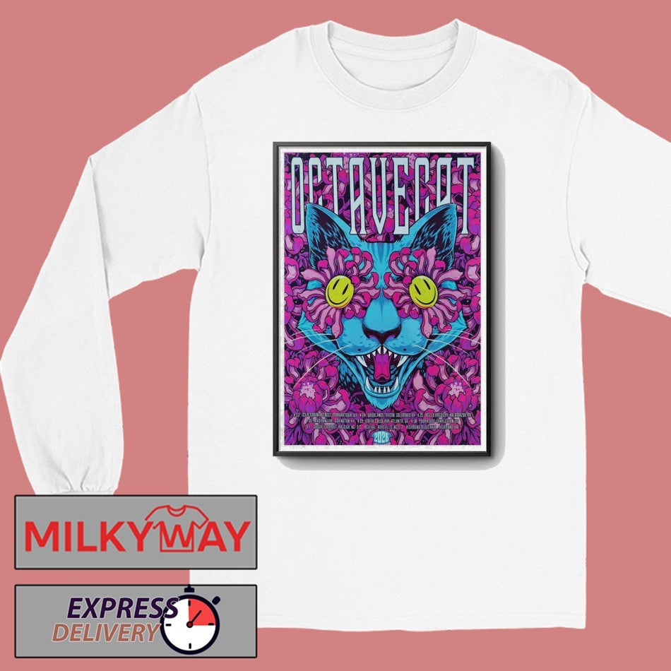 Octave Cat Psychedelic Tour Spring 2026 Poster shirt