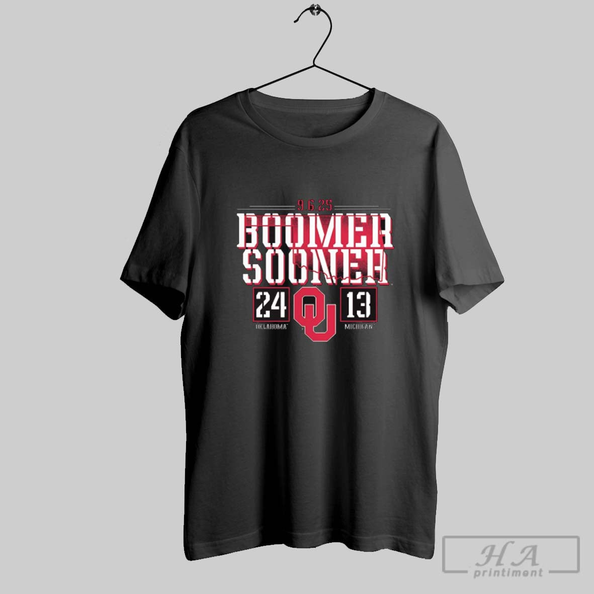Official Oklahoma Sooners Vs Michigan Wolverines Boomer Sooner 9 6 2025 Score 24 13