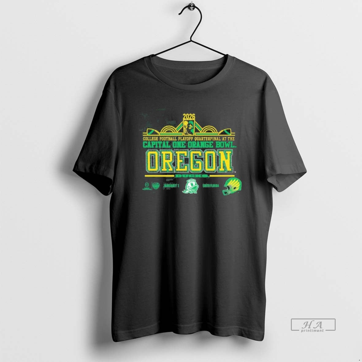Official Oregon 2026 Cfp Orange Bowl Art Deco Player T-Shirts, Hoodie, Sweatshirt | PureTeeCo.com