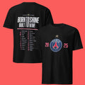 Paris Saint Germain Born To Shine Built To Win Psg European Champions Roster T-Shirts