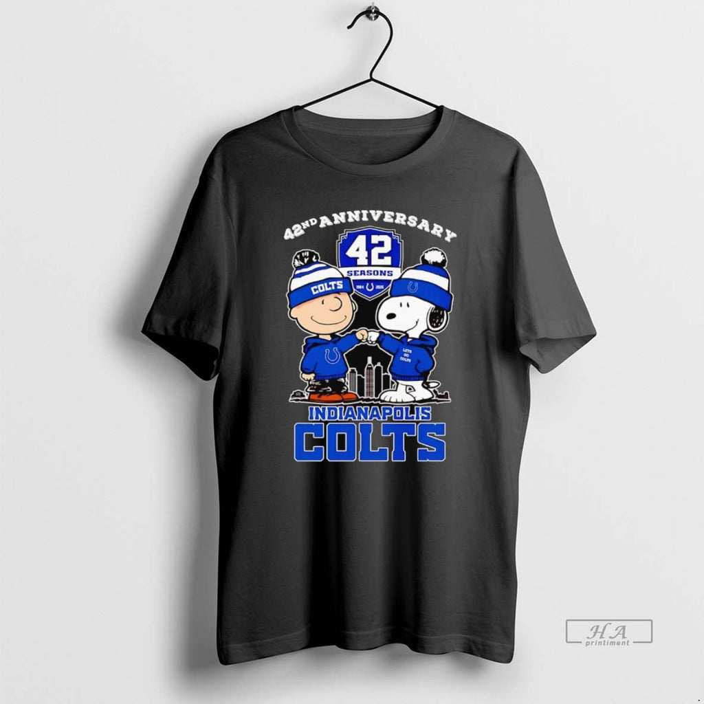 Official Peanuts 42nd Anniversary 1984 2026 Indianapolis Colts T-Shirts, Hoodie, Sweatshirt | PureTeeCo.com