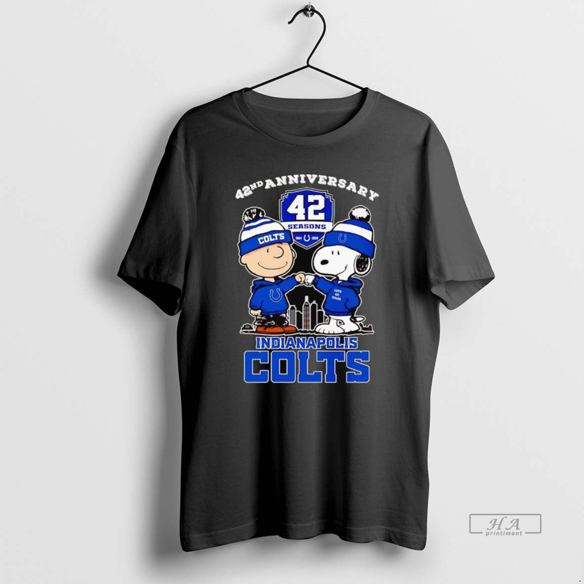 Official Peanuts 42nd Anniversary 1984 2026 Indianapolis Colts T-Shirts, Hoodie, Sweatshirt | PureTeeCo.com