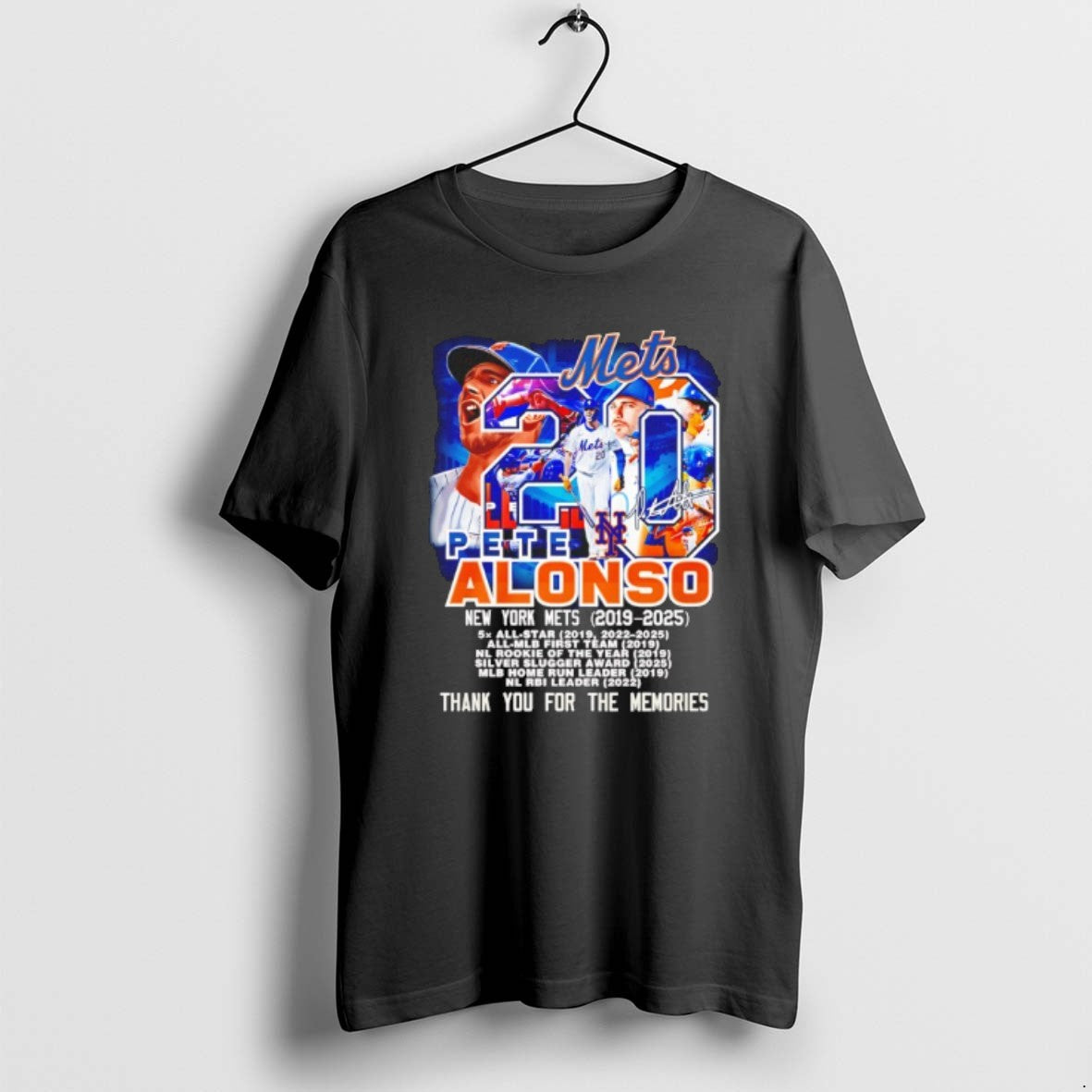 Official Pete Alonso Ny Mets 2019 2025 Thank You For The Memories T-Shirts, Hoodie, Sweatshirt | PureTeeCo.com