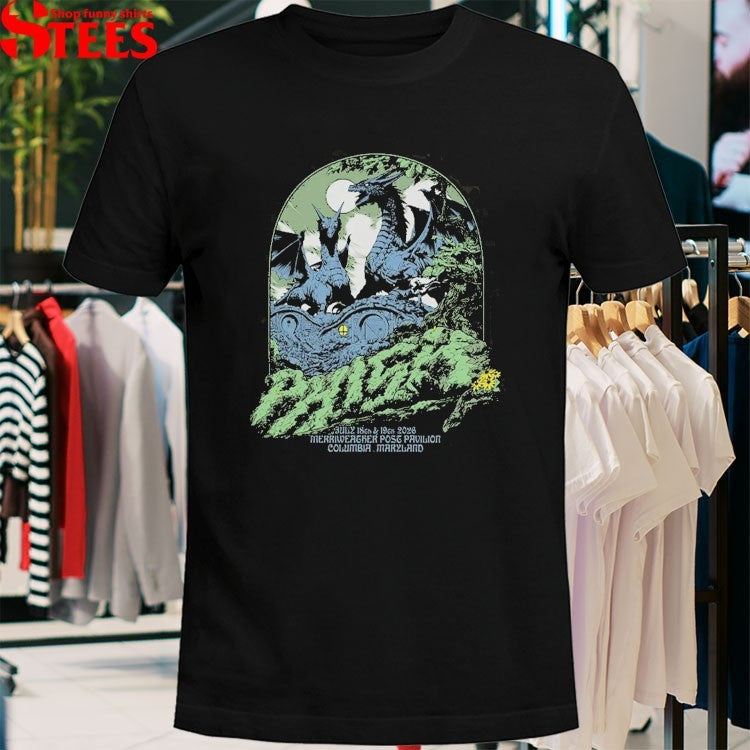 Phish Columbia Maryland Merriweather Post Pavilion Summer Tour 2026 Dragon T-shirts