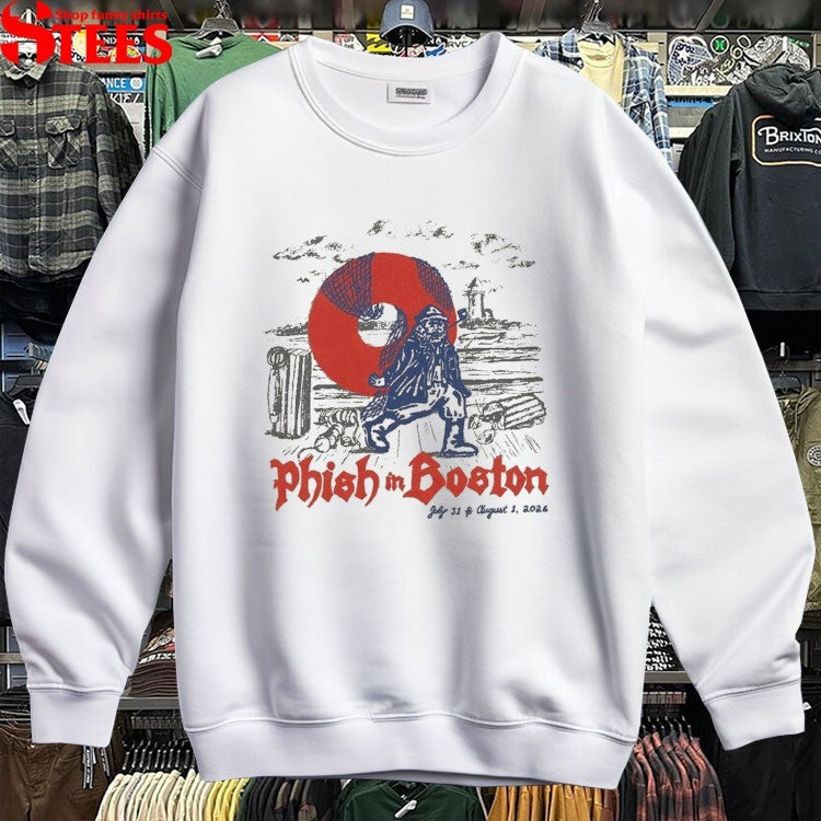 Phish In Boston Gorton’s Fisherman Fenway 2026 T-shirts