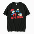 Official Pop A Smurf Cartoon T Shirts Jpg