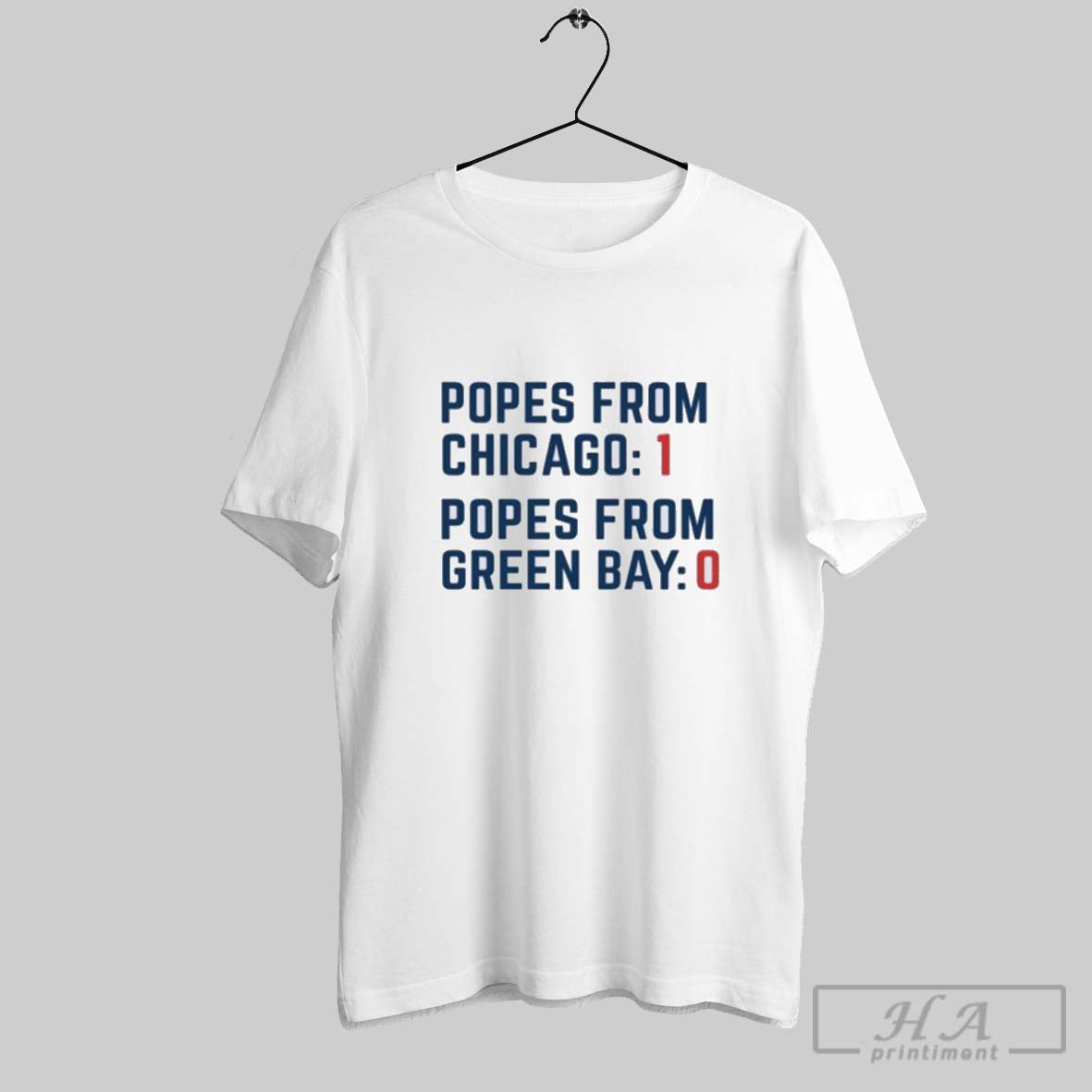 Official Popes From Chicago Popes From Green Bay Rivalry T Shirt