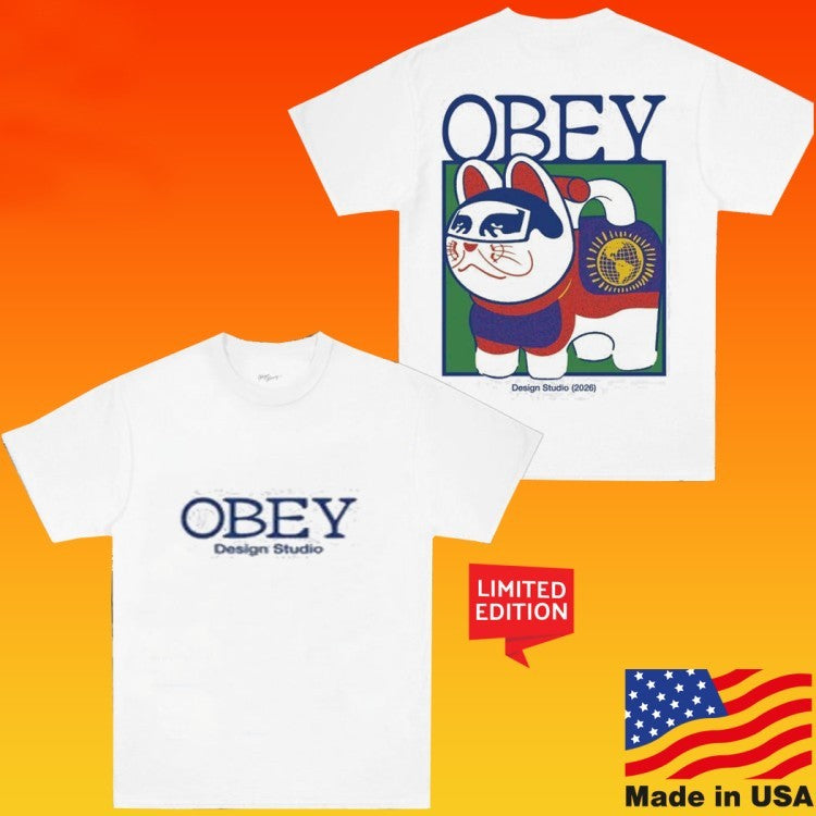 Pukas Surf Obey Lucky Cat T-Shirts