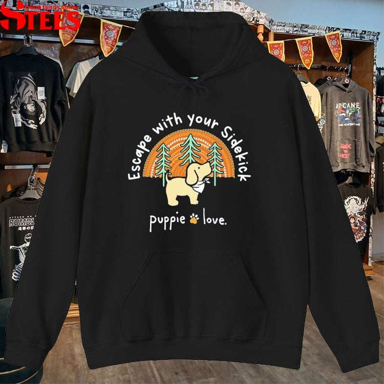 Puppie Love Escape With Your Sidekick T-shirts