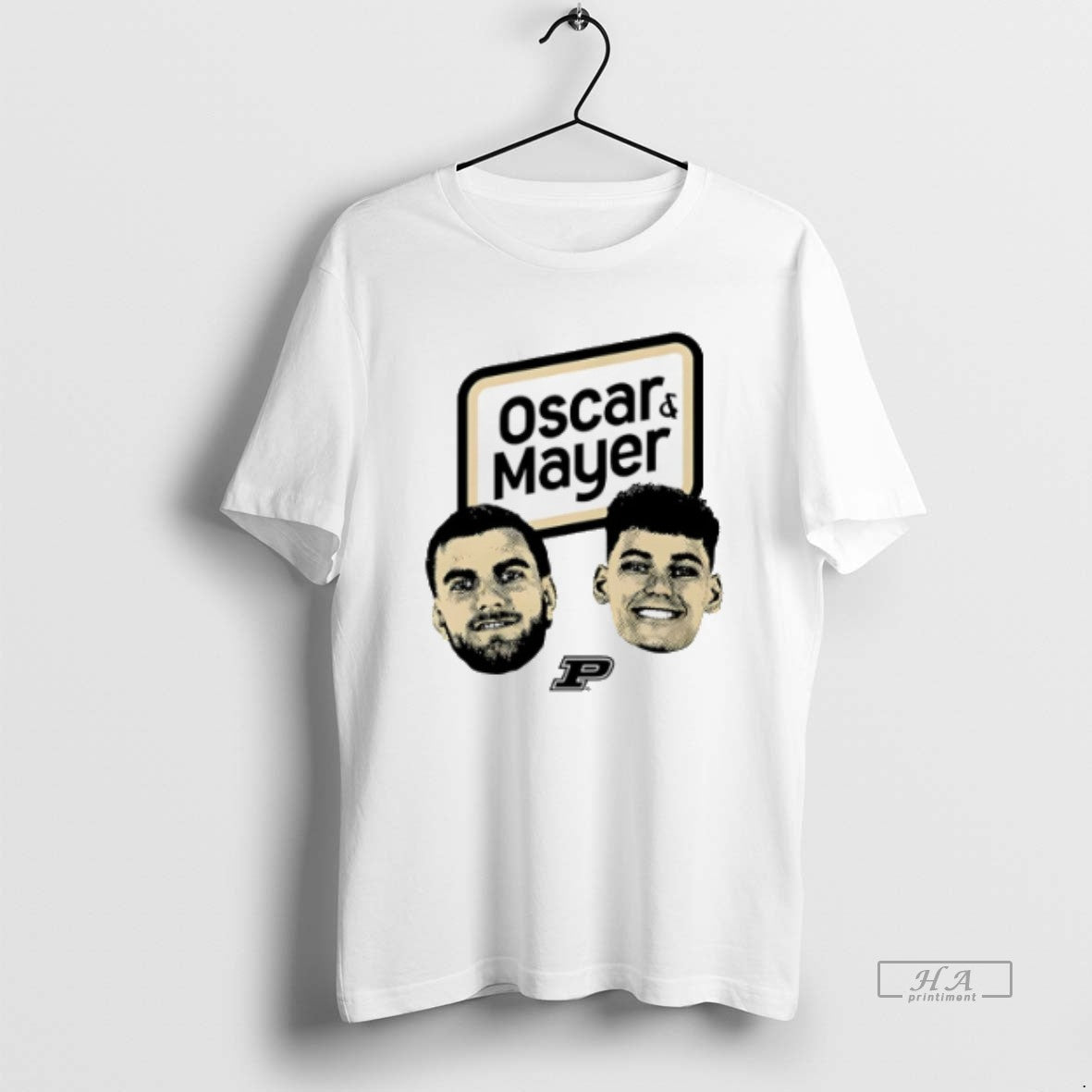 Official Purdue Boilermakers Oscar Cluff Omer Mayer Big Head T-Shirts, Hoodie, Sweatshirt | PureTeeCo.com