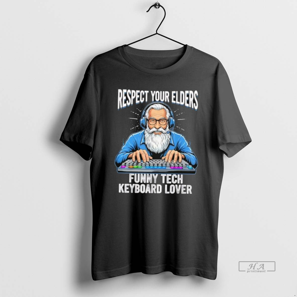 Official Respect Your Elders Funny Tech Keyboard Lover T-Shirts, Hoodie, Sweatshirt | PureTeeCo.com