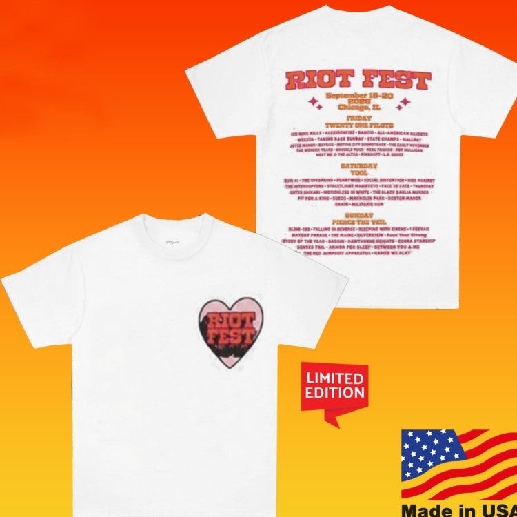 Rio Fest 2026 In Chicago Il On September 18-20 2026 Heart T-Shirts