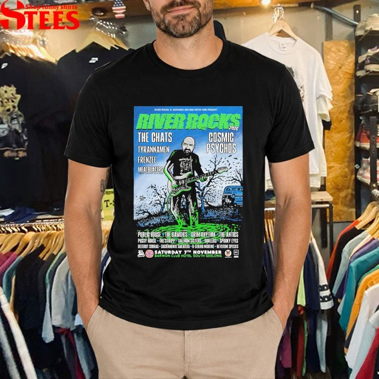 River Rocks 2026 Festival Lineup For Saturday 7th November In South Geelong VIC At The Barwon Club Hotel Australia T-Shirts
