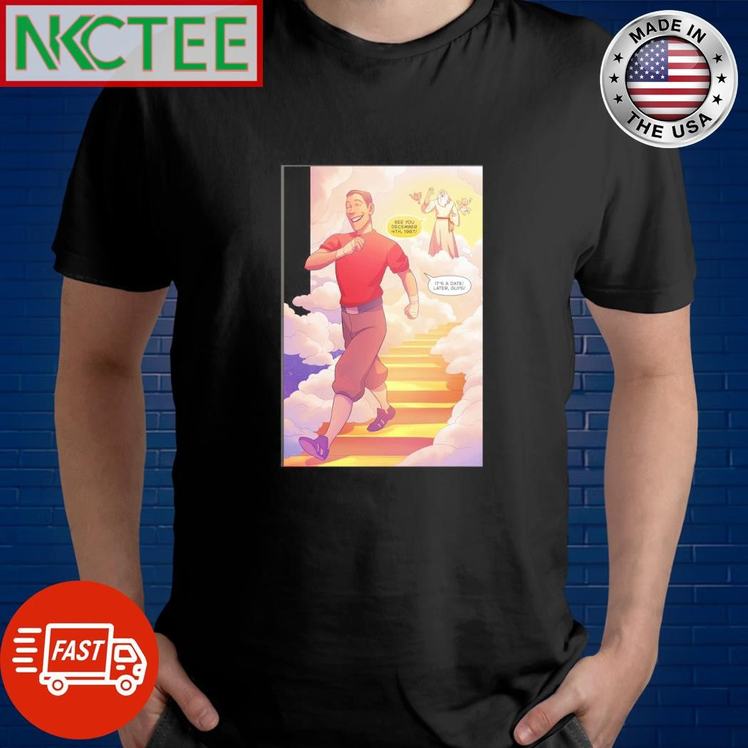 Official See you December 4th 1987 It’s a date later guys Jesus comic shirt