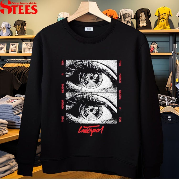 Shepard Fairey x Interpol This Mirror Weighs A Ton Eye T-Shirts