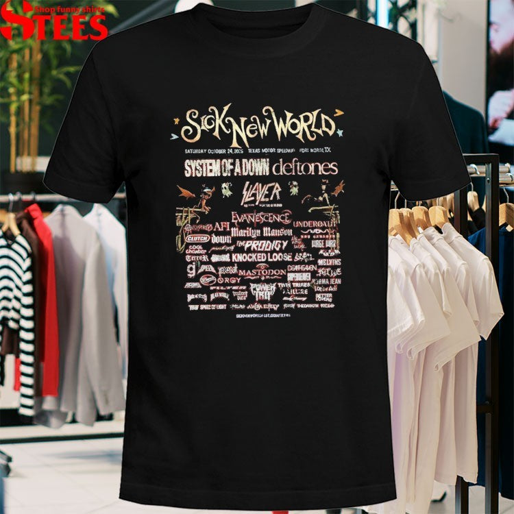 Sick New World Texas Festival Fort Worth At Texas Motor Speedway On October 24 2026 T-Shirts