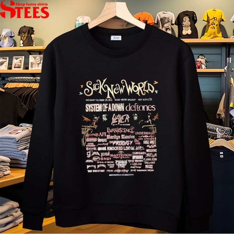 Sick New World Texas Festival Fort Worth At Texas Motor Speedway On October 24 2026 T-Shirts