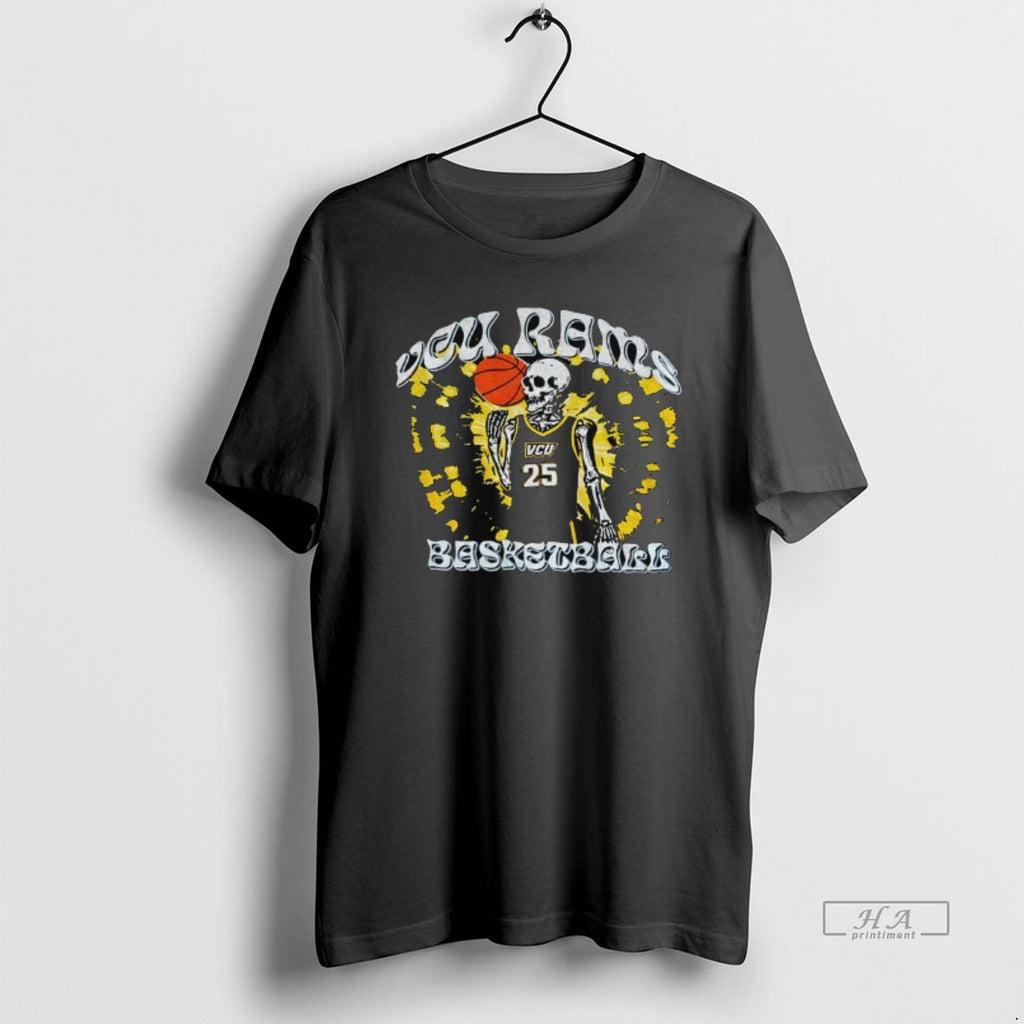 Official Skeleton Vcu Rams Basketball Player T-Shirts, Hoodie, Sweatshirt | PureTeeCo.com