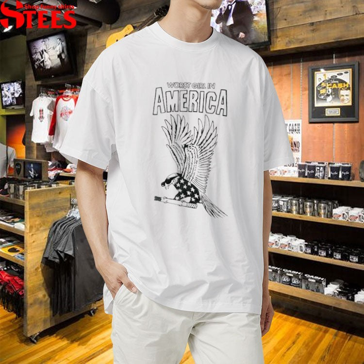 Slayyyter Worst Girl In America Eagle Cigarette T-shirts