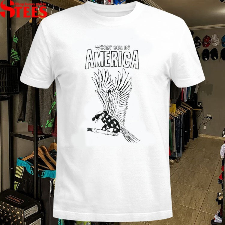 Slayyyter Worst Girl In America Eagle Cigarette T-shirts