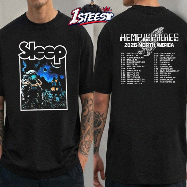 Sleep Merch Hemispheres Tour 2026 Dates North America T-shirts