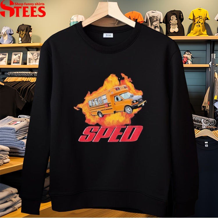 Sped Bus Flames T-shirts
