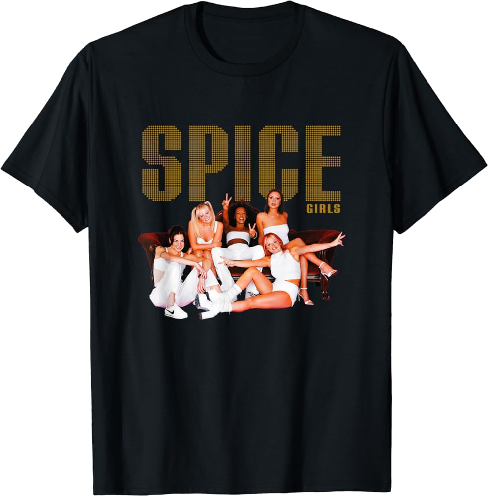 Official Spice Girls Couch Photo T-Shirt Hoodie, Sweatshirt | PureTeeCo.com