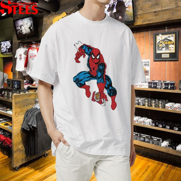 Spiderman The Amazing Smokerman Marlboro T-shirts
