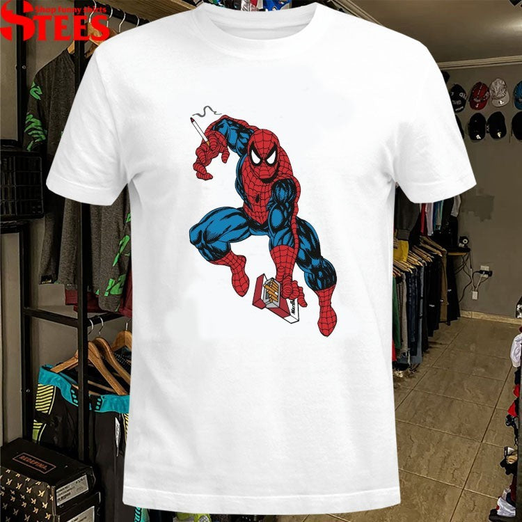 Spiderman The Amazing Smokerman Marlboro T-shirts