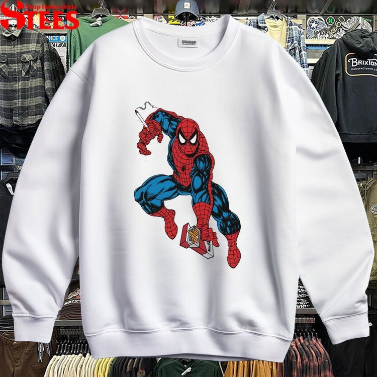 Spiderman The Amazing Smokerman Marlboro T-shirts
