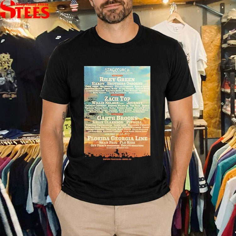 Stagecoach 2027 California Country Music Festival At Empire Polo Club In Indio CA On April 23 24 25 2027 Line Up T-shirts