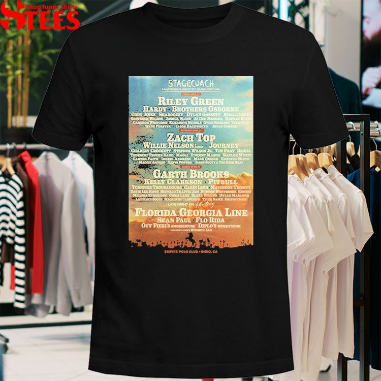 Stagecoach 2027 California Country Music Festival At Empire Polo Club In Indio CA On April 23 24 25 2027 Line Up T-shirts