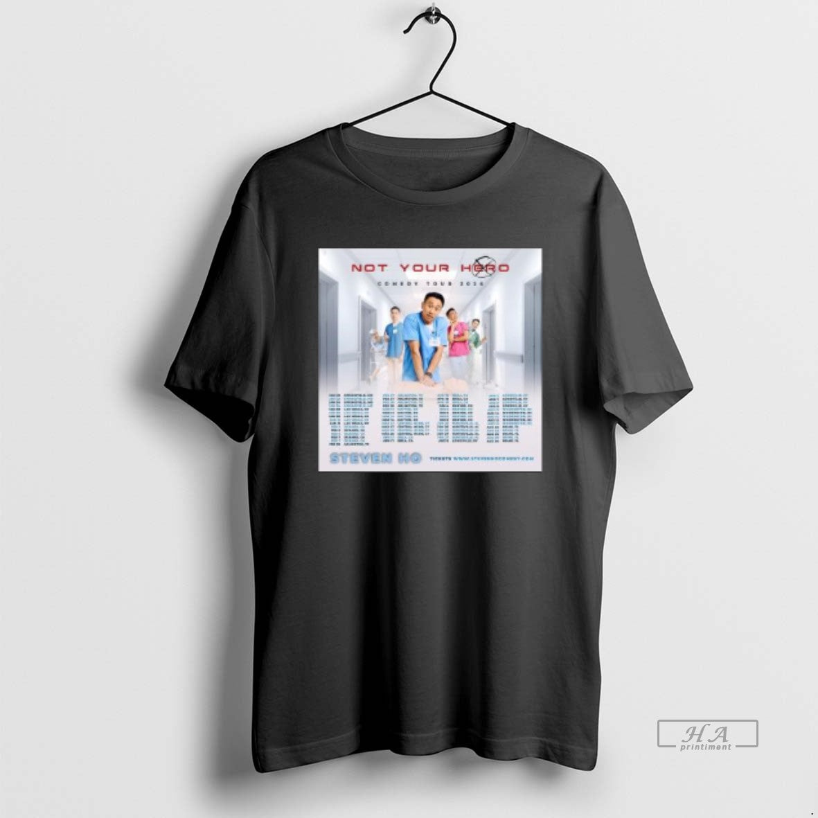 Official Steven Ho The Not Your Hero Comedy Tour 2026 Circle Black T-Shirts, Hoodie, Sweatshirt | PureTeeCo.com