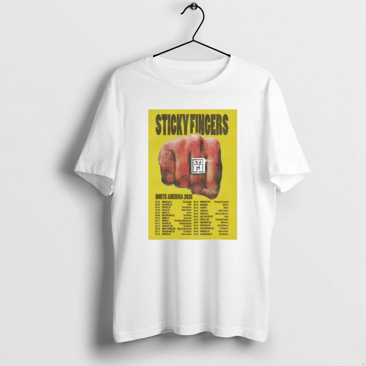 Official Sticky Fingers North America 2026 Tour T-Shirts, Hoodie, Sweatshirt | PureTeeCo.com