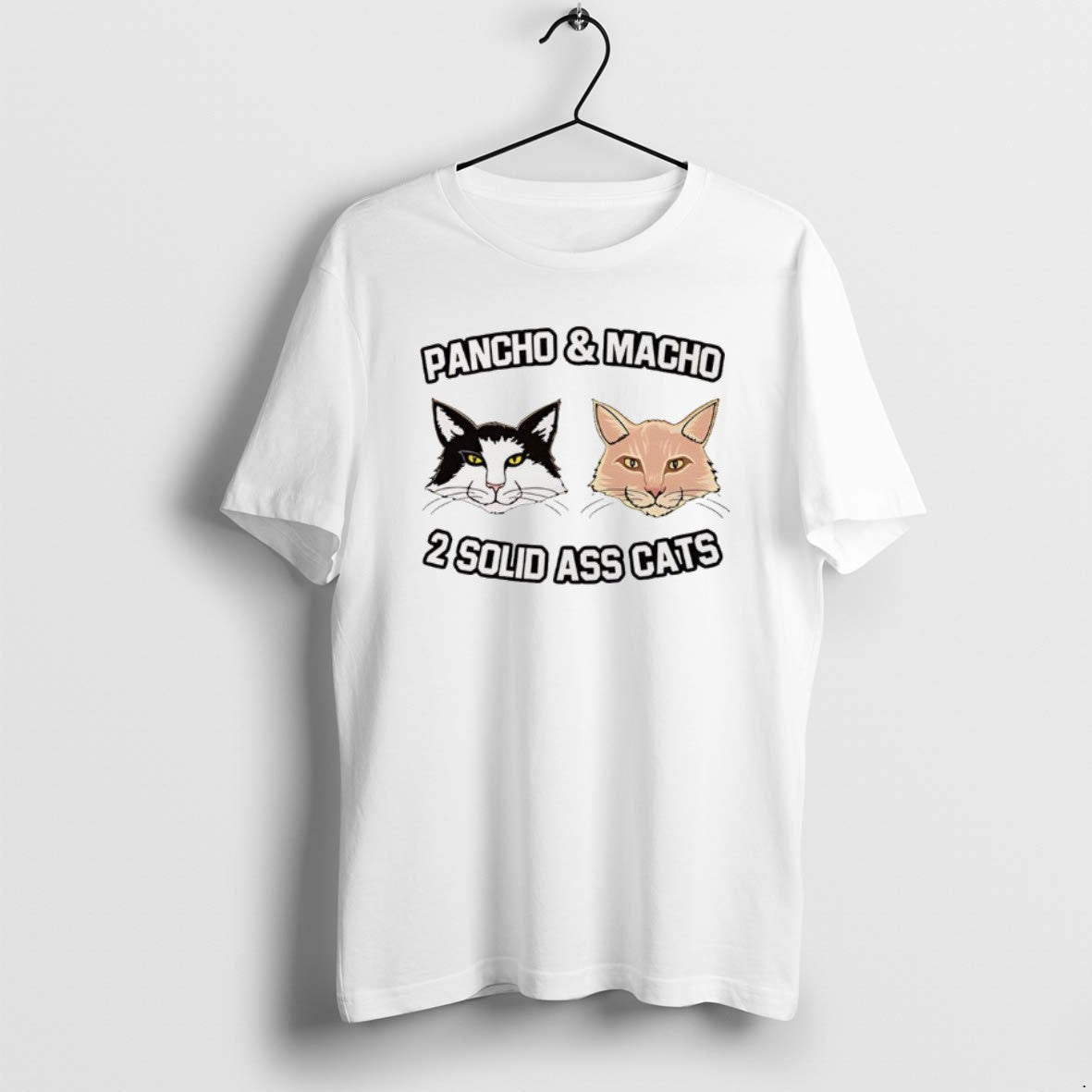 Official Stone Colds Cat Pancho And Macho Two Solid Ass Cats T-Shirts, Hoodie, Sweatshirt | PureTeeCo.com
