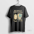 Official Tech 404 Error Hilarious Respect Your Elders Retro T-Shirts, Hoodie, Sweatshirt | PureTeeCo.com