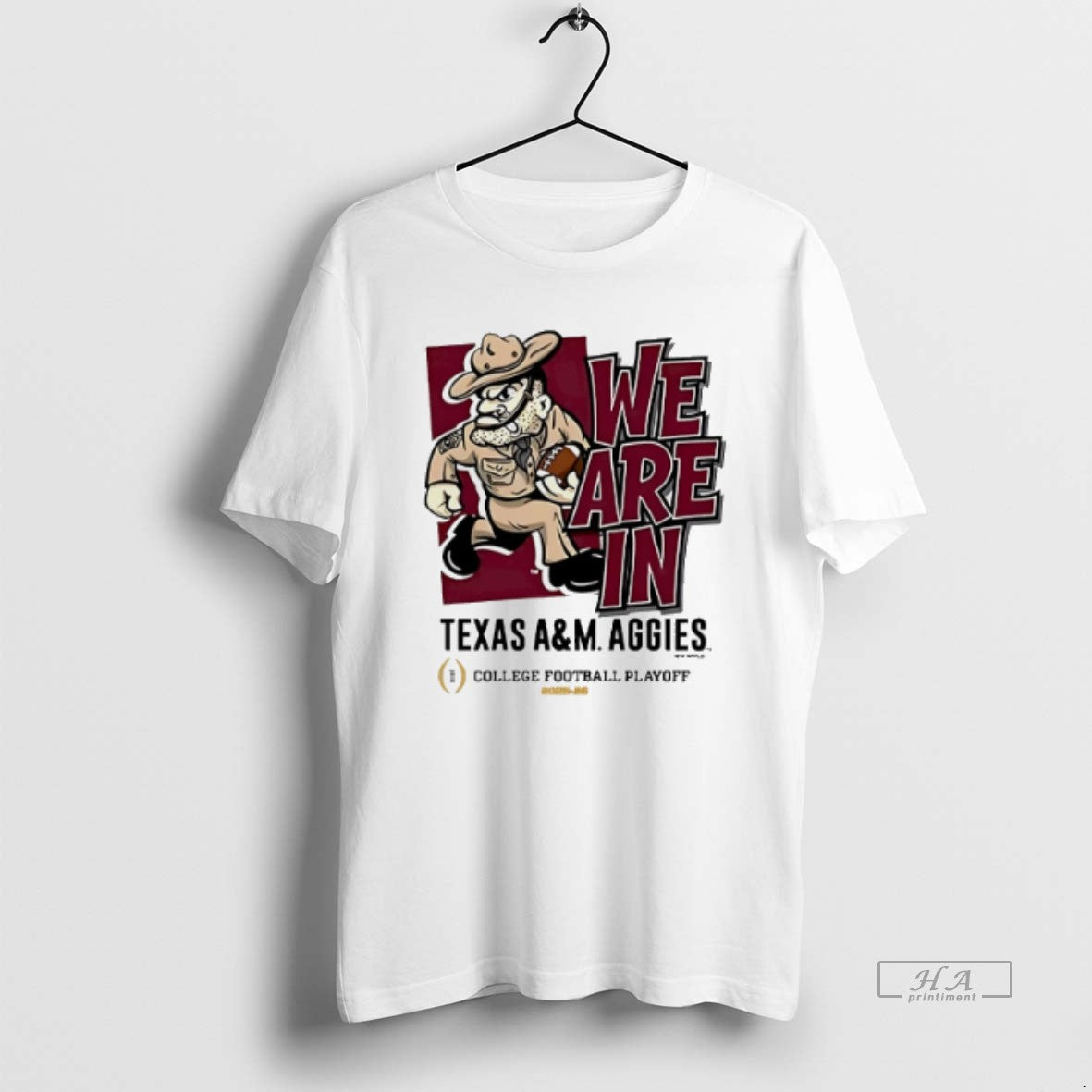 Official Texas Am Aggies 2025 Cfp Bound We Are In Mascot T-Shirts, Hoodie, Sweatshirt | PureTeeCo.com