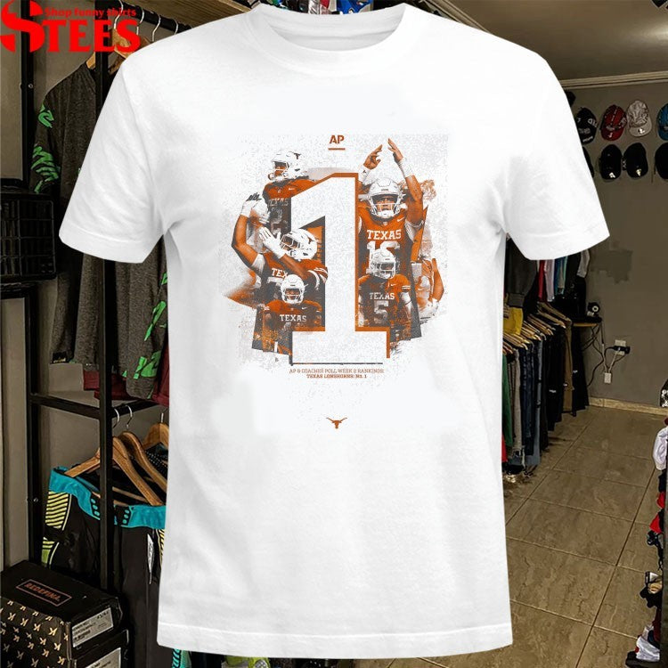 Texas Longhorns AP And Coaches Poll Week 2 Rankings T-shirts