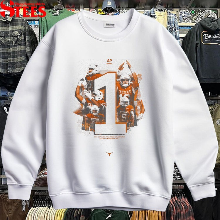 Texas Longhorns AP And Coaches Poll Week 2 Rankings T-shirts