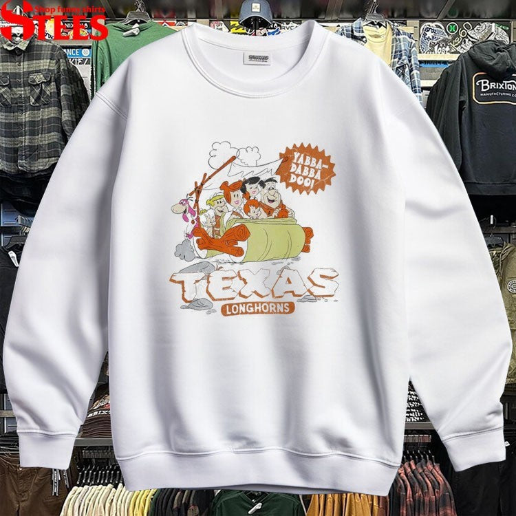 Texas Longhorns The Flintstones Cave Stone Yabba Dabba Doo T-shirts