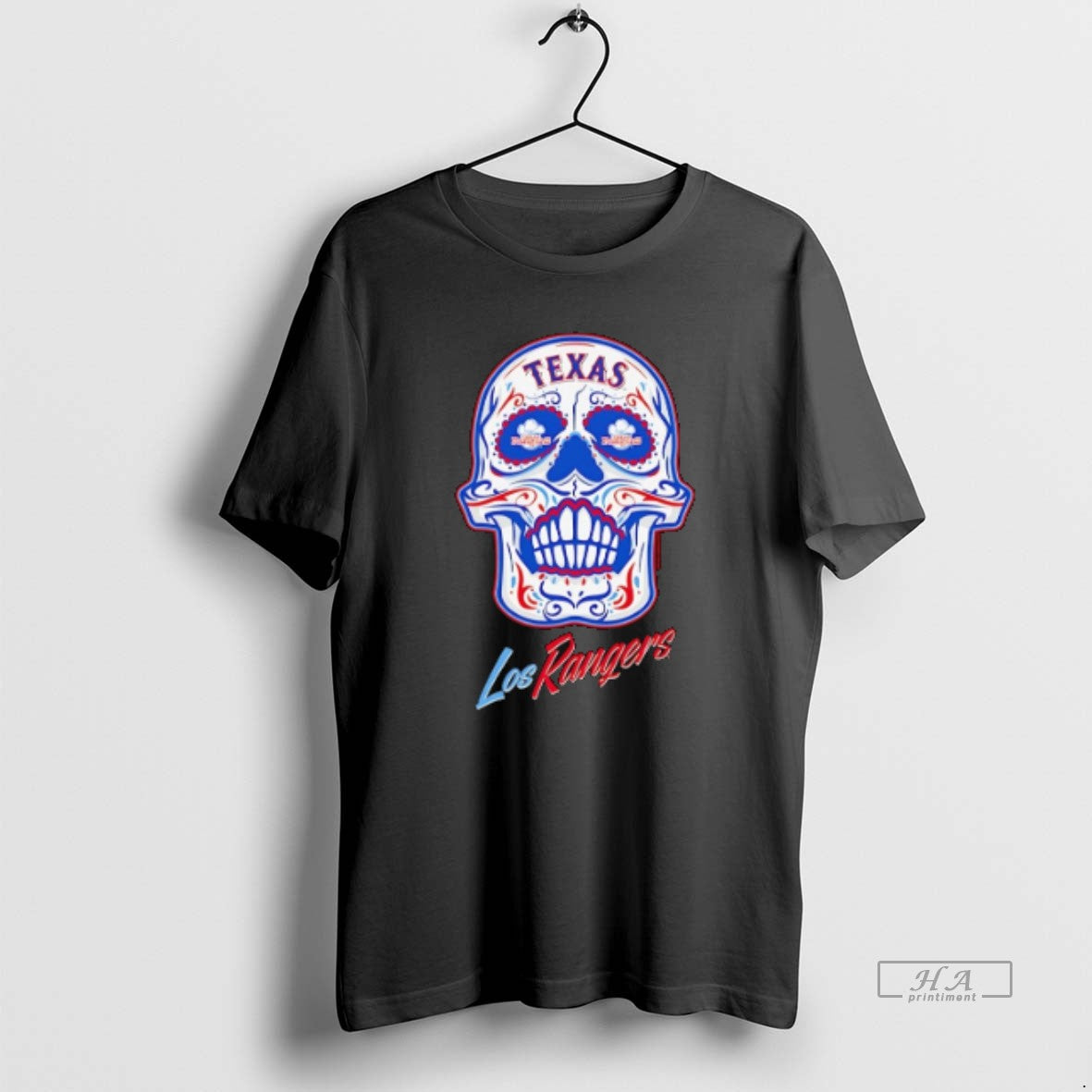 Official Texas Rangers Sugar Skull Logo T-Shirts, Hoodie, Sweatshirt | PureTeeCo.com