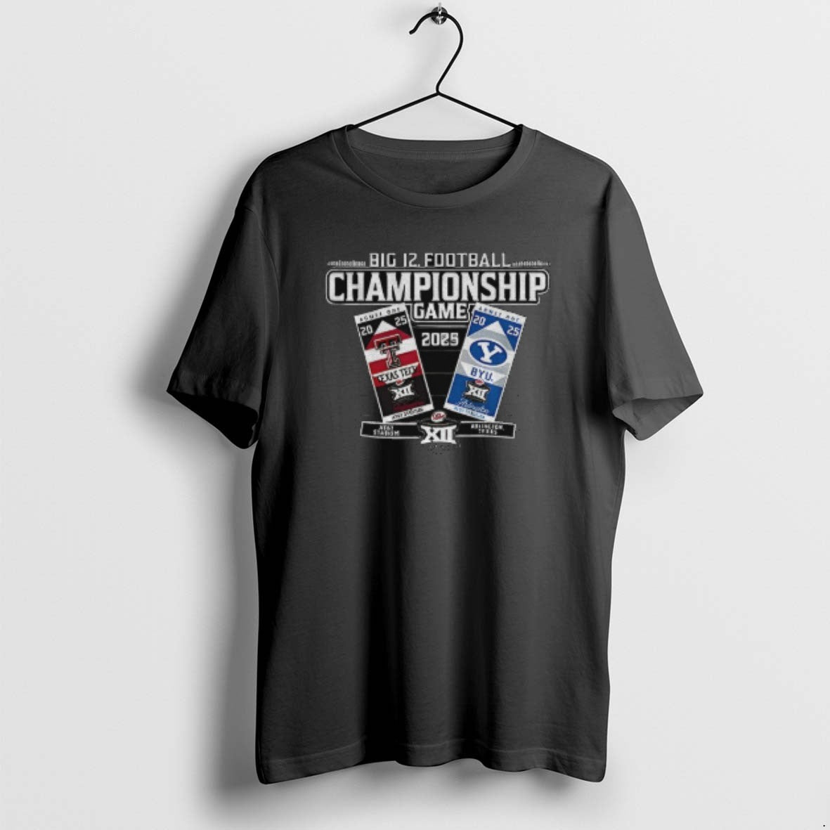 Official Texas Tech Red Raiders Vs Byu Cougars Big 12 Football Championship Game 2025 T-Shirts, Hoodie, Sweatshirt